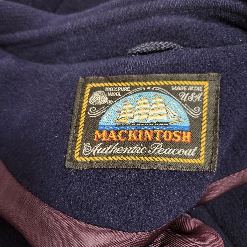 Mackintosh Wool Navy Pea Coat Sz 10 Save 15%! - Picture 14 of 16